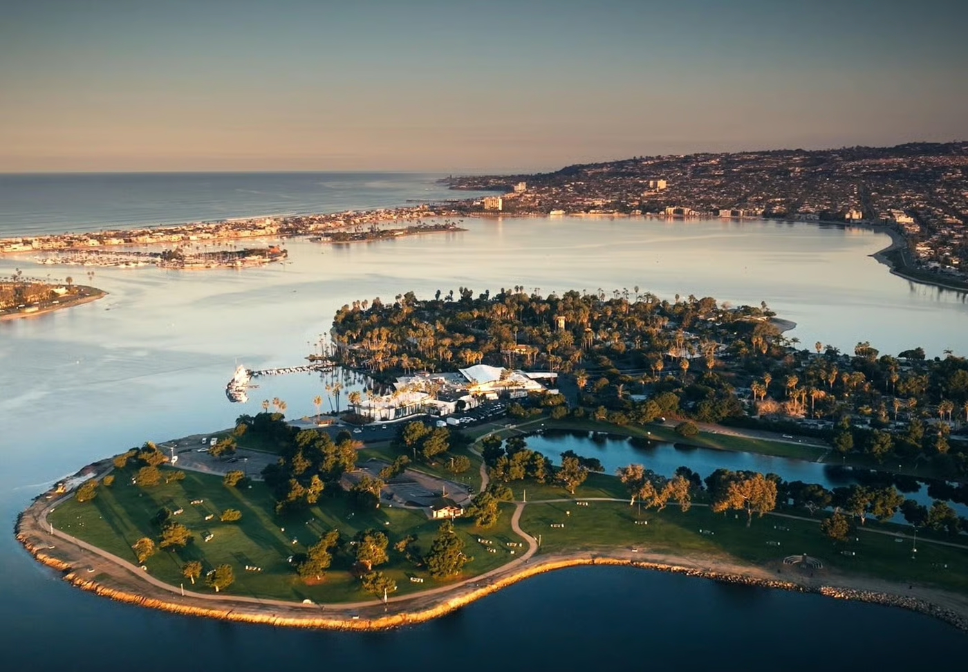 Aerial view of Paradise Point Resort & Spa, San Diego